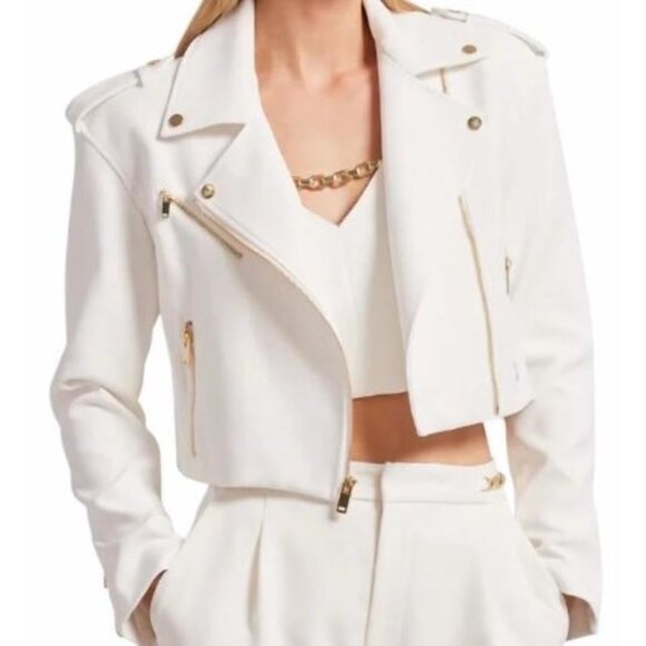 NWT Generation Love Cosita Crepe Moto Jacket, Sz - XXL